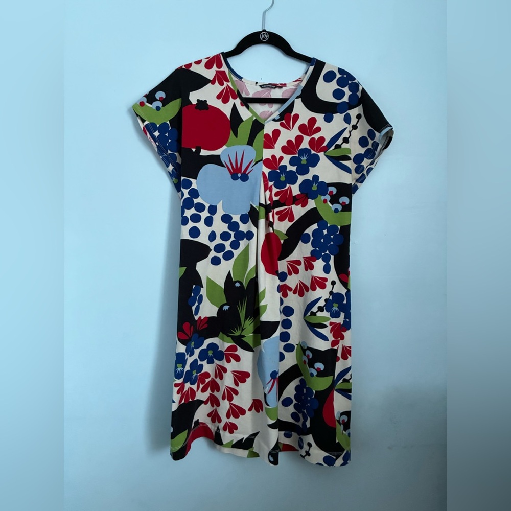 Marimekko Red and White Floral Dress